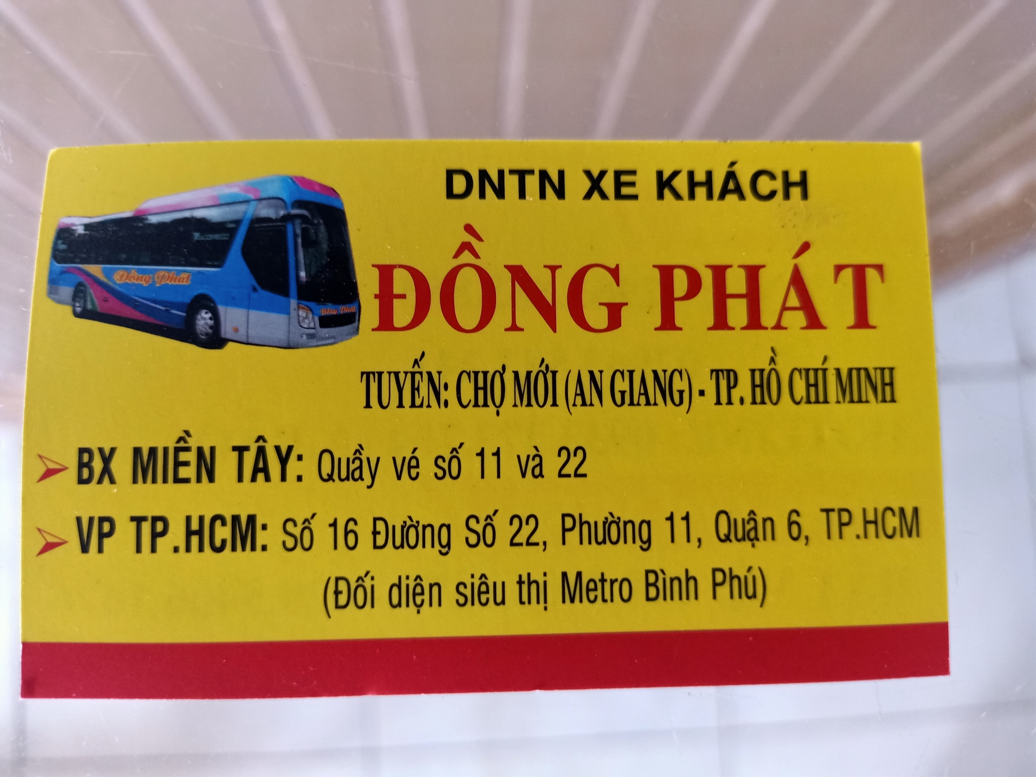 Chính sách về vé và hành lý của nhà xe Đồng Phát