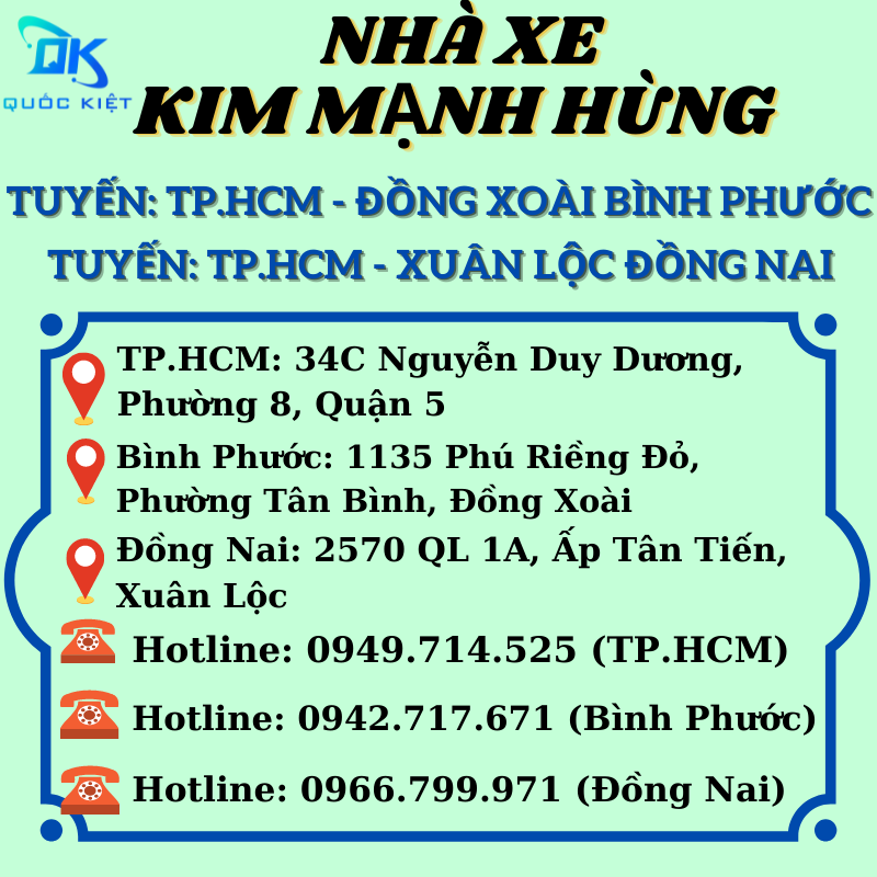 Hỗ trợ khách hàng Nhà xe Kim Mạnh Hùng