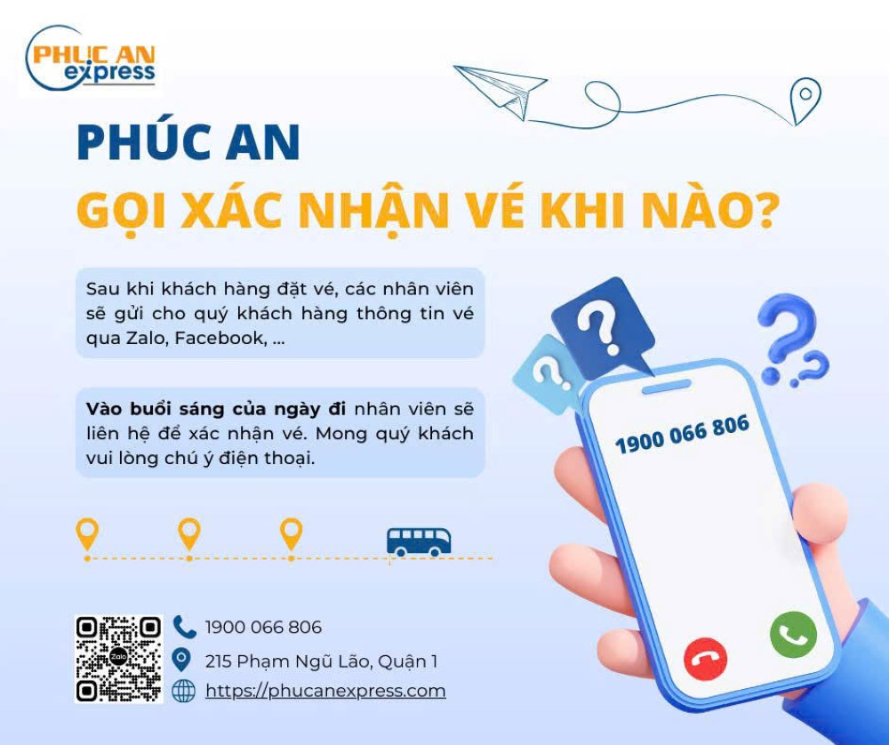 Hỗ trợ khách hàng từ Nhà xe Phúc An