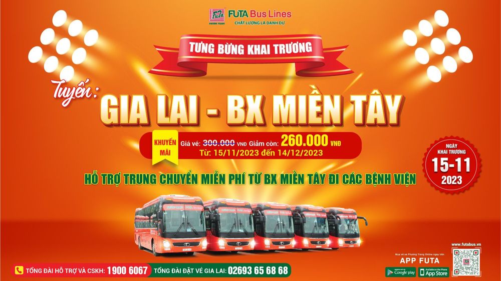 Tuyến đường Bến xe Đức Long Gia Lai - Nha Trang