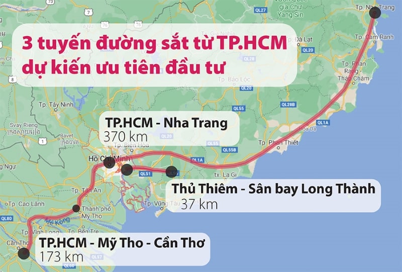 Tuyến đường Nha Trang - TP. Hồ Chí Minh