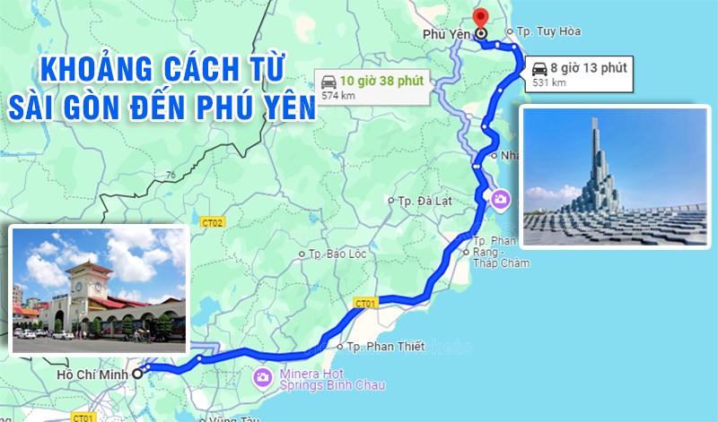 Tuyến đường Phú Yên - Sài Gòn