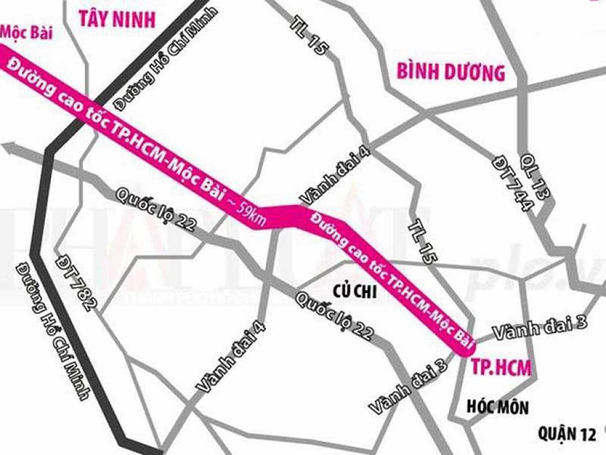 Tuyến đường Tây Ninh - Sài Gòn - Thành phố Hồ Chí Minh