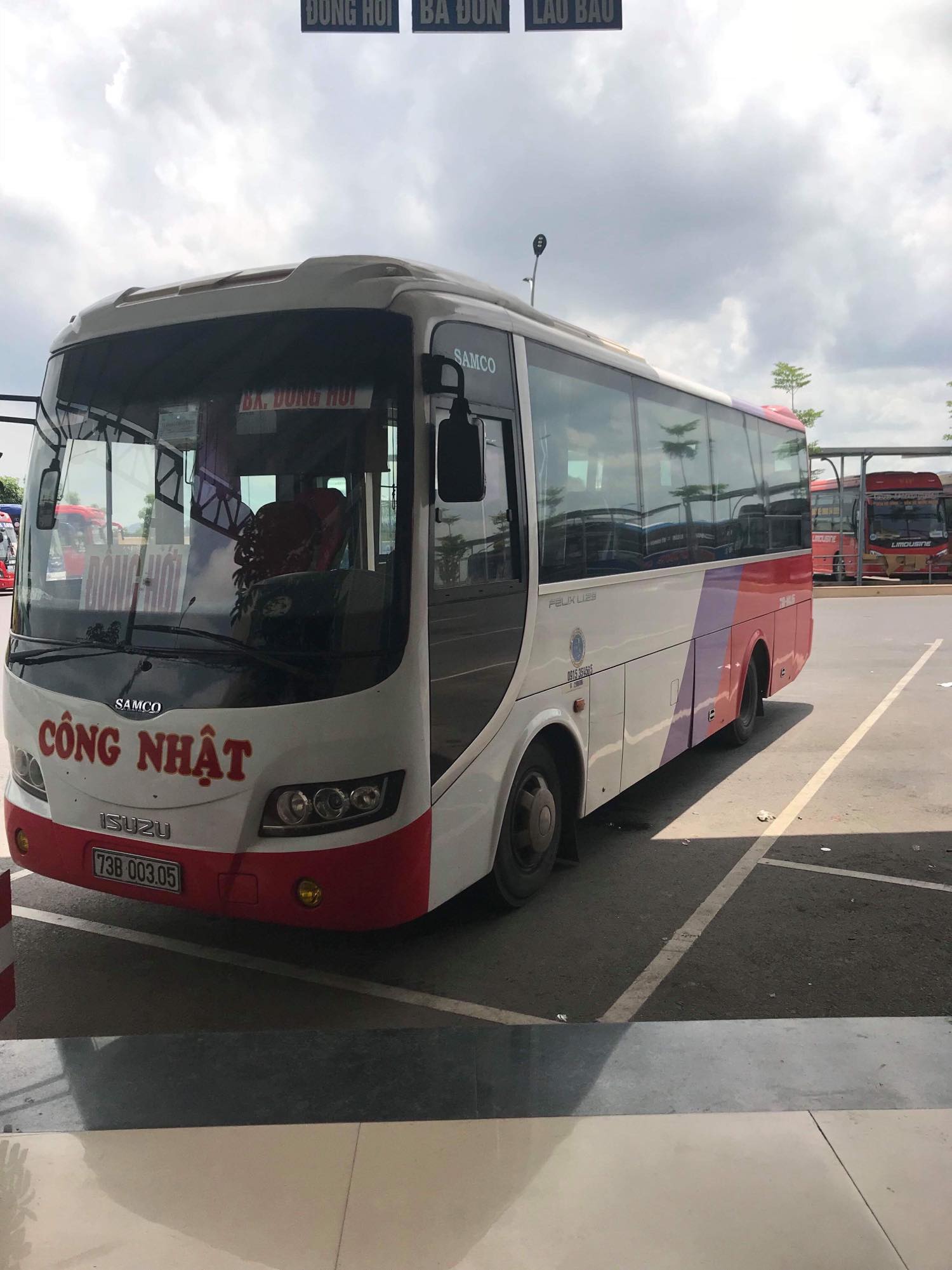 Nhà xe Công Nhật chuyên tuyến Đồng Hới, Quảng Bình ⇄ Vinh, Nghệ An